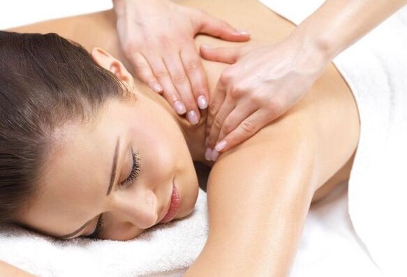 Massage of the collar area