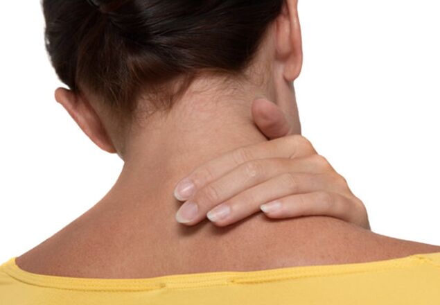 The pain in the neck with osteochondrosis of the cervical spine